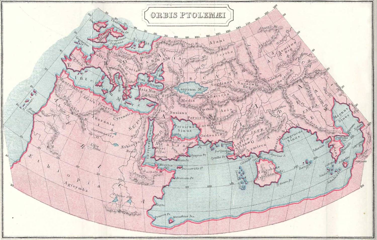 World Map of Ptolemy