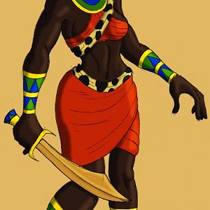 Ouggiri the Nubian Warrior Princess