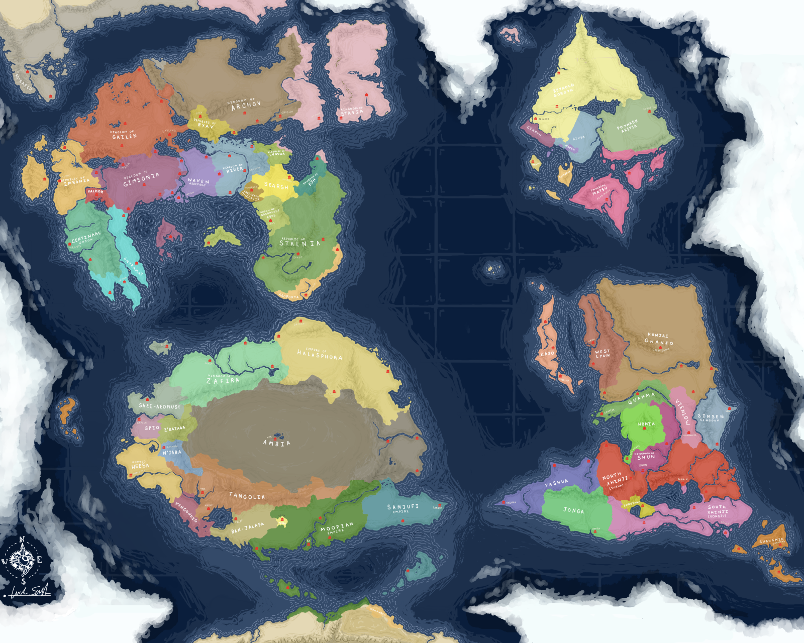 Lands and Nations of Greater Aph, the 24th Age