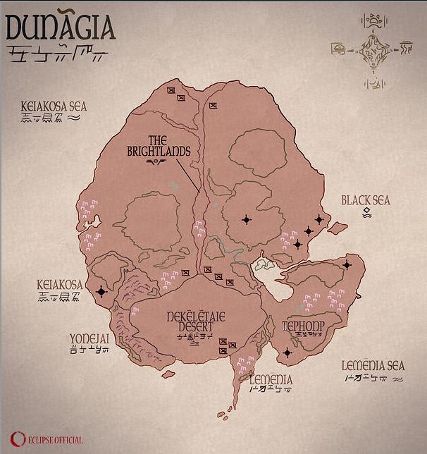 Map of Dunagia