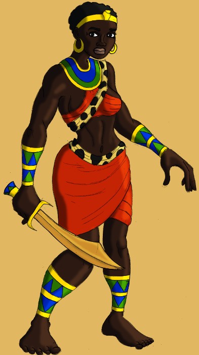 Ouggiri the Nubian Warrior Princess