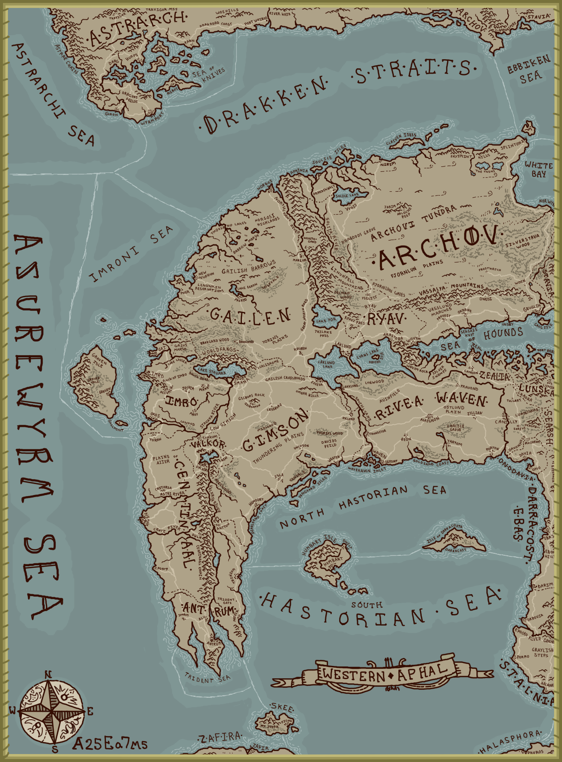Realms of Western Aphal in the 25th Age