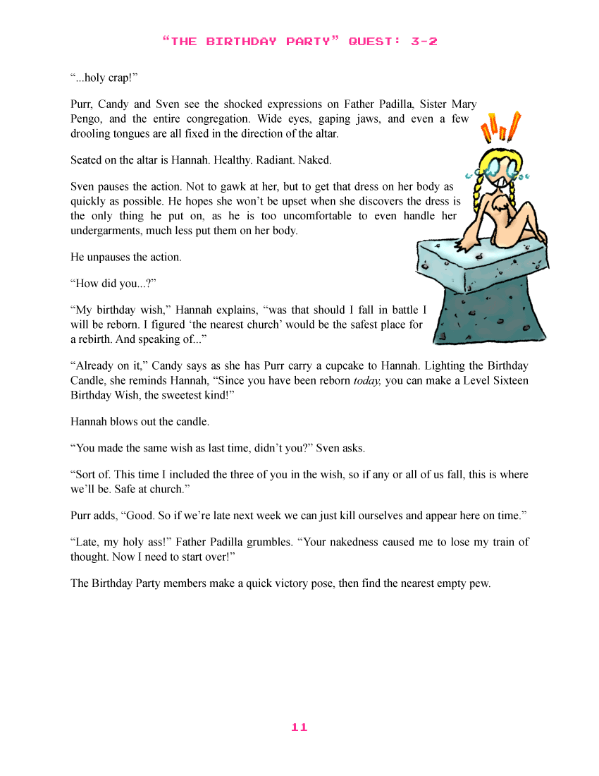 The Birthday Party Quest 3-2, page 11