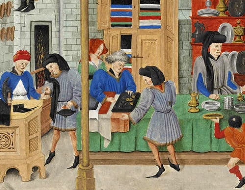 Medieval Market Painting from Wikipedia